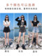 Black high-waisted denim shorts for women summer thin 2025 new loose wide-leg slimming a-line hot pants for hot girls