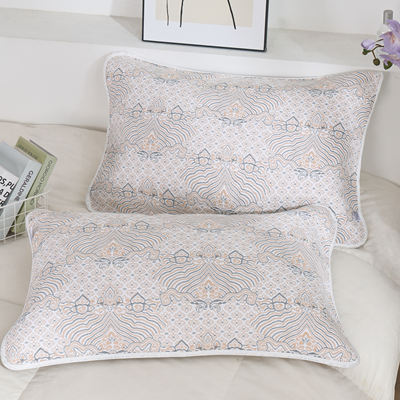 Adult pillowcase: Six-layer pure cotton gauze, sweat-absorbing, breathable, soft mat, double-sided pillowcase, suitable for all seasons, Class A, summer