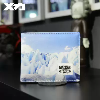 Mackar Tide brand ins wallet men and women short young students Korean version of hipster simple folding ultra-thin wallet