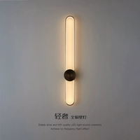 Медное бра для кровати, современный и минималистичный фонарь для гостиной подходит для лестницы, настенный светильник для коридора, легкий роскошный стиль