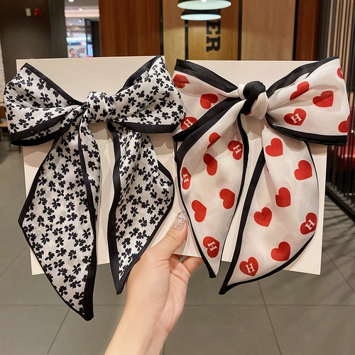 Заколка для волос с бантиком, модная универсальная повязка на голову, хвостик, резинка для волос, популярно в интернете, в корейском стиле