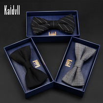 Wool collar wedding Mens Ynlen Black Bow Tie Red Korea Style Groom Wedding Bridegroom Men led the knot