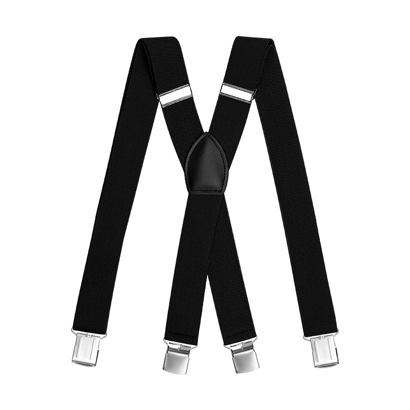 Strong Suspenders with Clips for Plus-Size Men, Elastic Non-Slip Suspenders for Men's Suits, Adult Dress Pants Suspenders, Elderly British Style