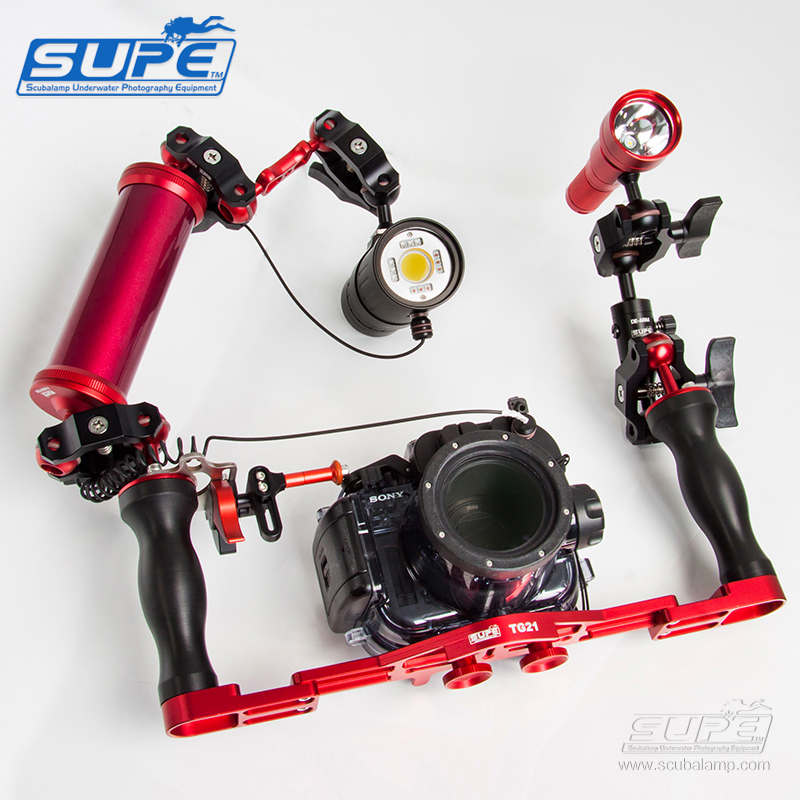 Scubalamp Subalamp underwater photography P53 RD90 waterproof camera case bracket tray fill light