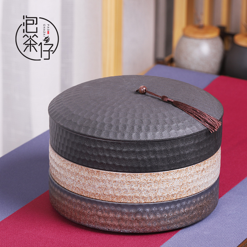 Puer tea general tea cake boxes household seal multilayer ceramic pot moistureproof caddy fixings tea cake box storage tanks