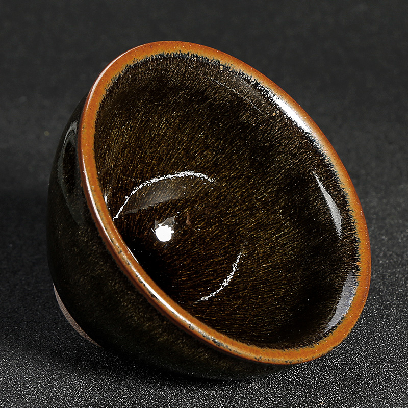 Tea seed light TuHao jianyang built telecom variable beam expressions using ceramic Tea red glaze, the teacup master cup single cup bowl