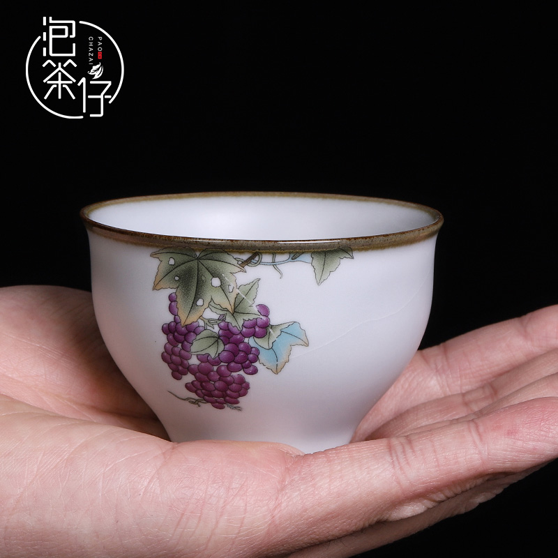 Your up hand - made cup ice to crack the individual CPU single cup pure manual open ceramic large pieces of can keep on white master CPU
