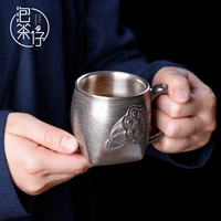 Керамика Кубка Офиса рука ручной работы персонализированная ретро -серебряная чашка для кружки чашки для водяной чашки