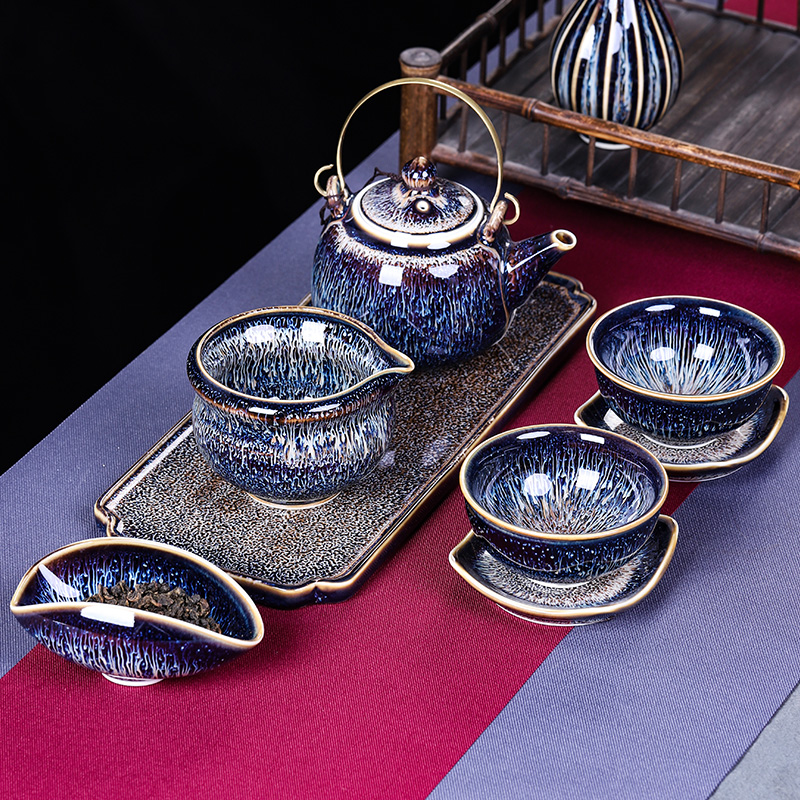 Japanese dry tea little tea tray zen Chinese style household ceramic rectangle saucer dish pot bearing cup pad