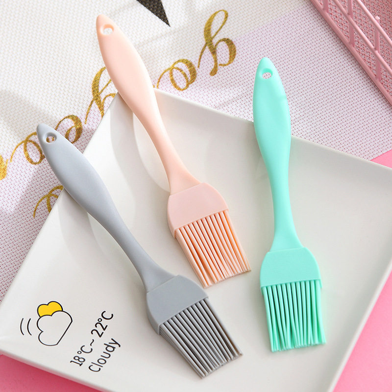 Silicone oil brush is resistant to high temperature and does not lose hair, kitchen pancakes, edible baking small hair brushes, household barbecue brushes