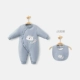 Mùa thu đông em bé jumpsuit cotton áo khoác cotton ấm áp sơ sinh dày cotton áo quần bé quần áo mùa đông - Áo liền quần