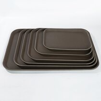 Tempered non-slip plastic tray rectangular round hotel restaurant KTV supplies tableware serving dishes for commercial use