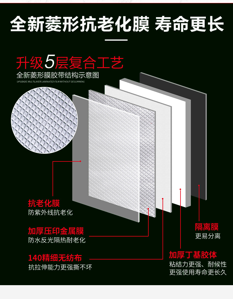 Miếng dán chống thấm mái nhà Vật liệu cuộn băng chống thấm Butyl mạnh mẽ giá băng keo chống thấm