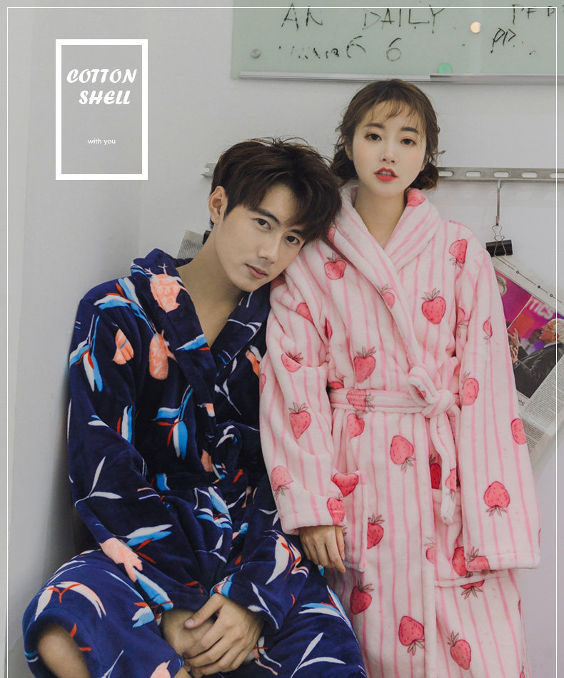 Cottonshell 棉籽壳 法兰绒睡袍 天猫优惠券折后￥49包邮（￥69-20）男、女多色可选