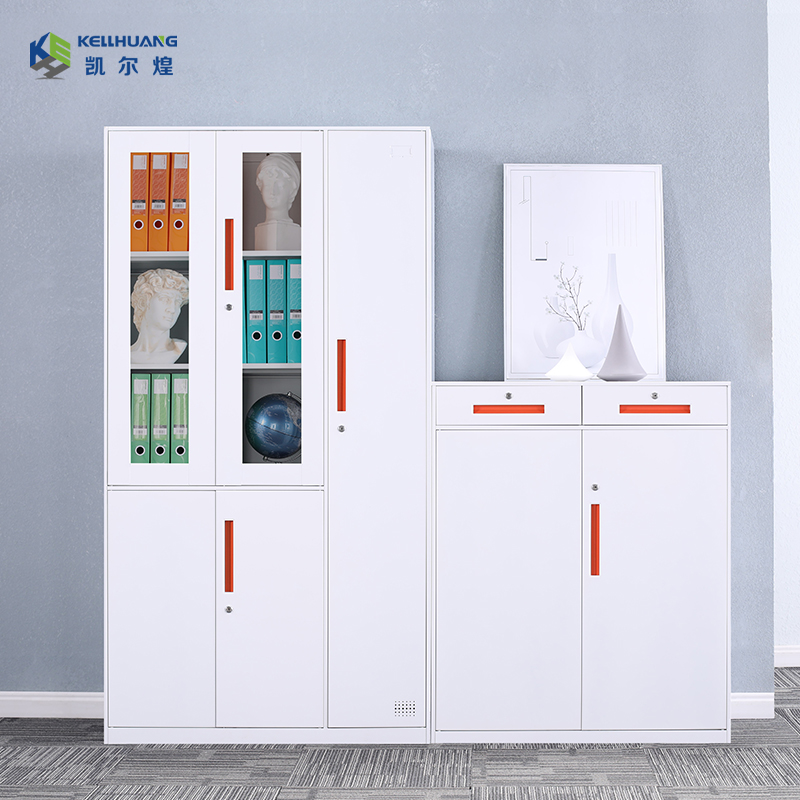 Kyle Huang Five Doors White Papers Locker office Archives Credential cabinet Employee containing cabinet Tin Cabinet With Lock