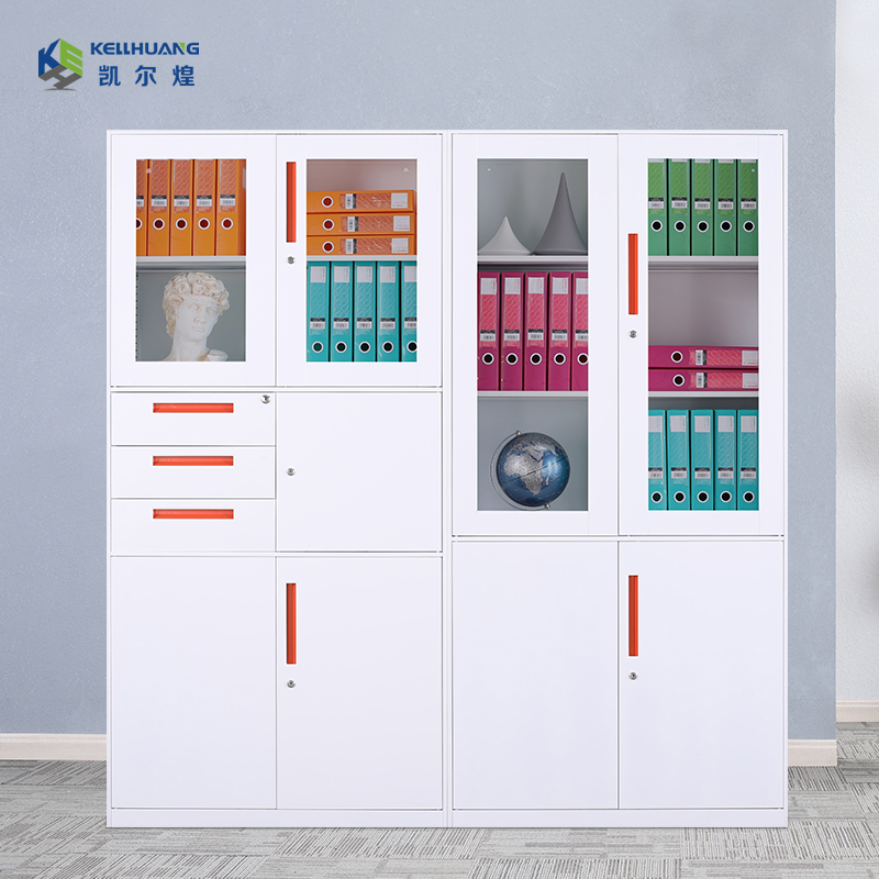 Kyle Huang Office Filing Cabinet Sheet Iron Cabinet File Cabinet White Information Cabinet Financial Warrant Cabinet With Lock Containing Cabinet