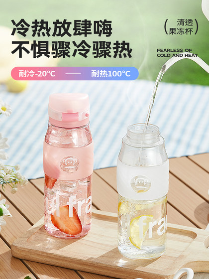 大嘴猴tritan水杯女生夏天学生杯子便携男生运动上学塑料随手杯