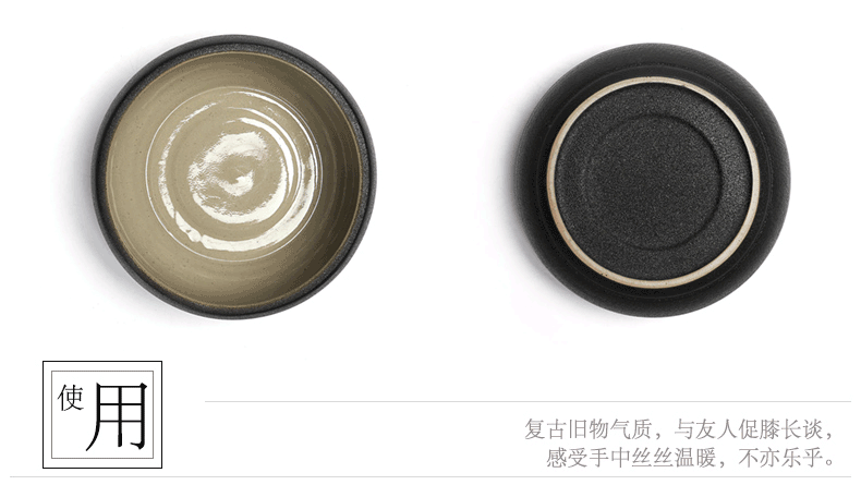 Love black coarse pottery tea to wash to the writing brush washer tea tea accessories 6 inch tea wash basin of household washing bowl cups water jar