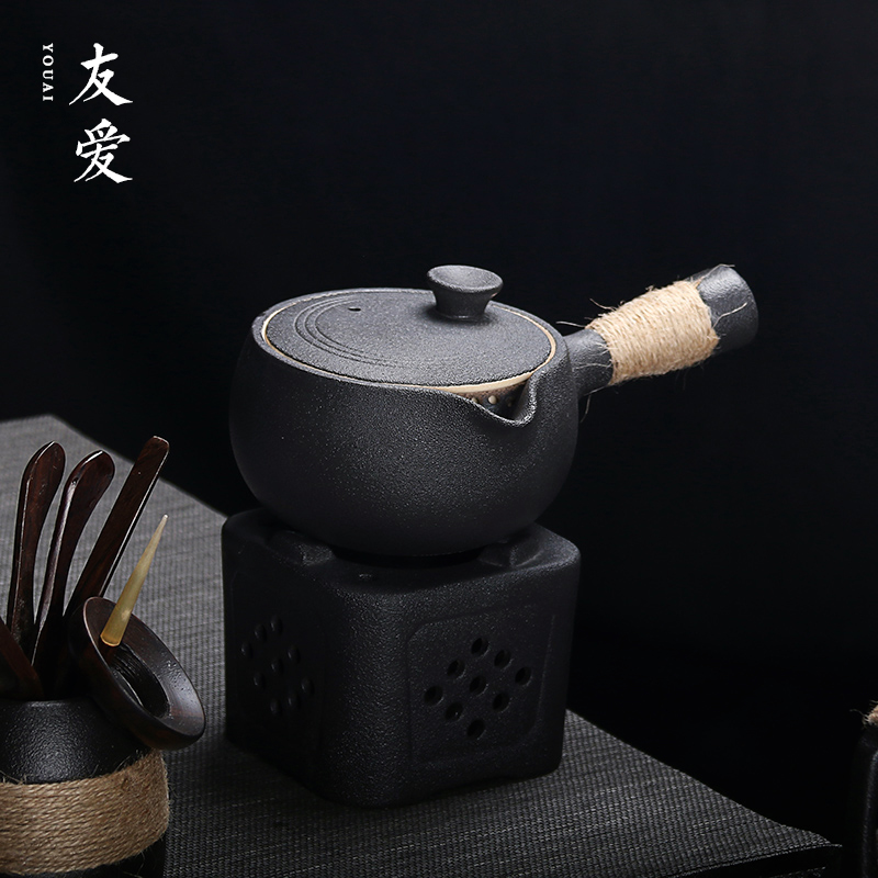 Love pu - erh tea boiling tea ware ceramic pot to boil tea stove'm white tea, black tea pot clay POTS side put the pot of warm the teapot