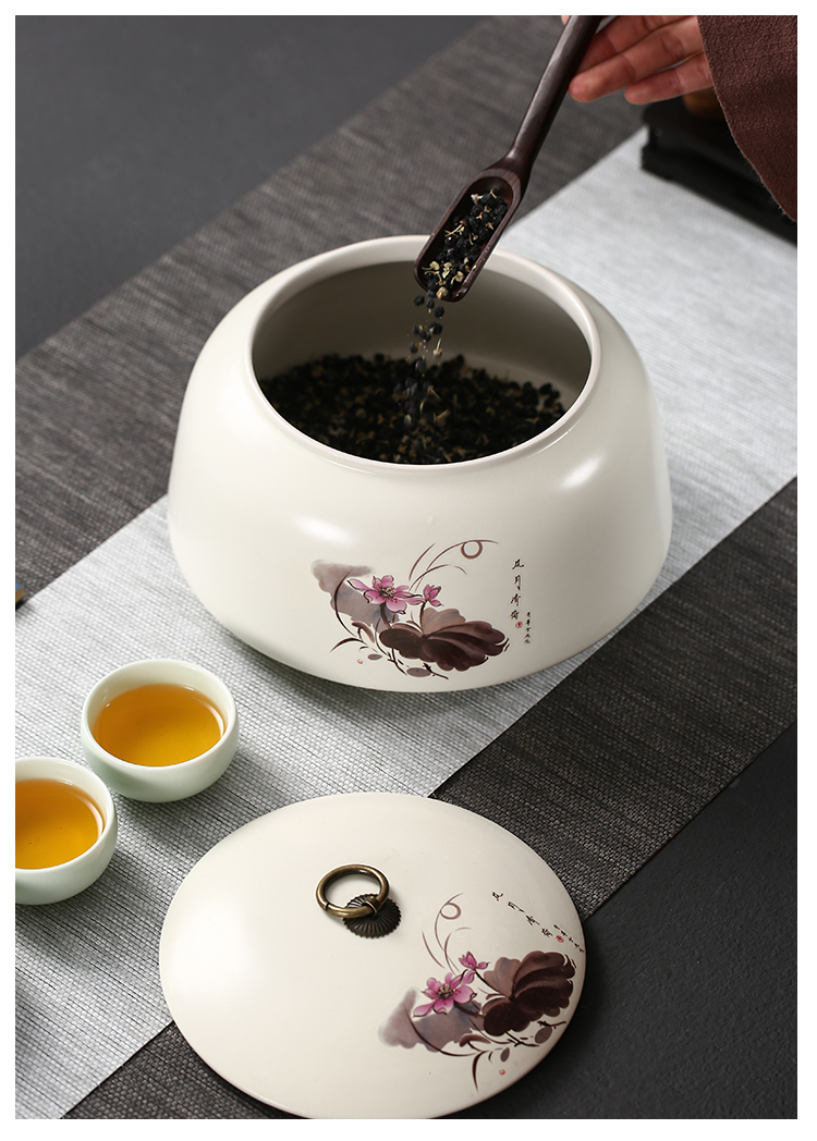 Love caddy fixings multilayer puer tea box moistureproof the receive large warehouse up tea machine sealing ceramic seven tea cake