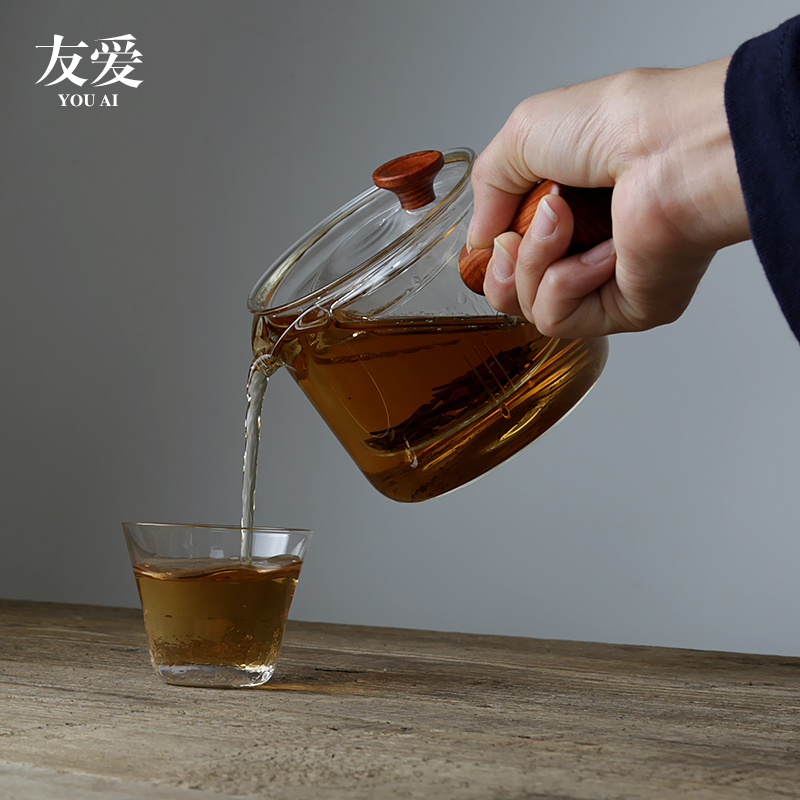 Love side boil pot of tea, heat - resistant glass ceramic electric teapot TaoLu cooked pu 'er tea tea home outfit