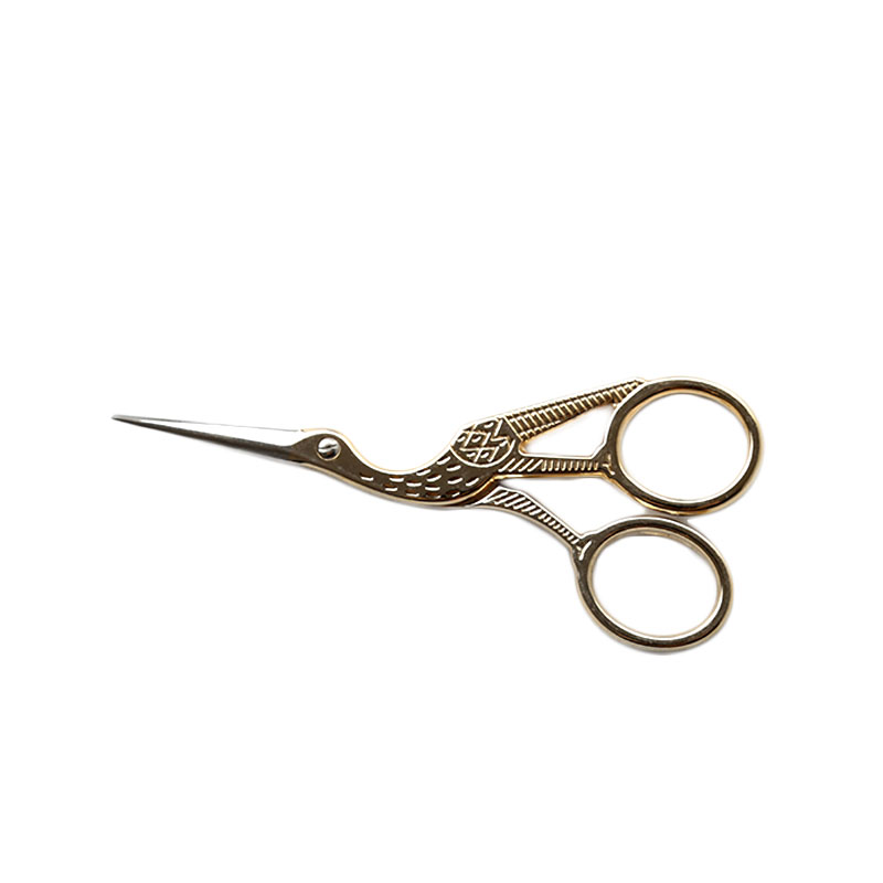 Love the small crane, gilded tea shear scissors tea accessories small hand scissors gilded tea tea knife restoring ancient ways