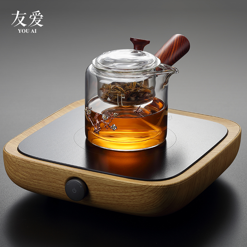 Love red sandalwood side the authentic permeating the steaming pot of tea, the electric pot of heat - resistant glass TaoLu suit boiled tea, the tea stove