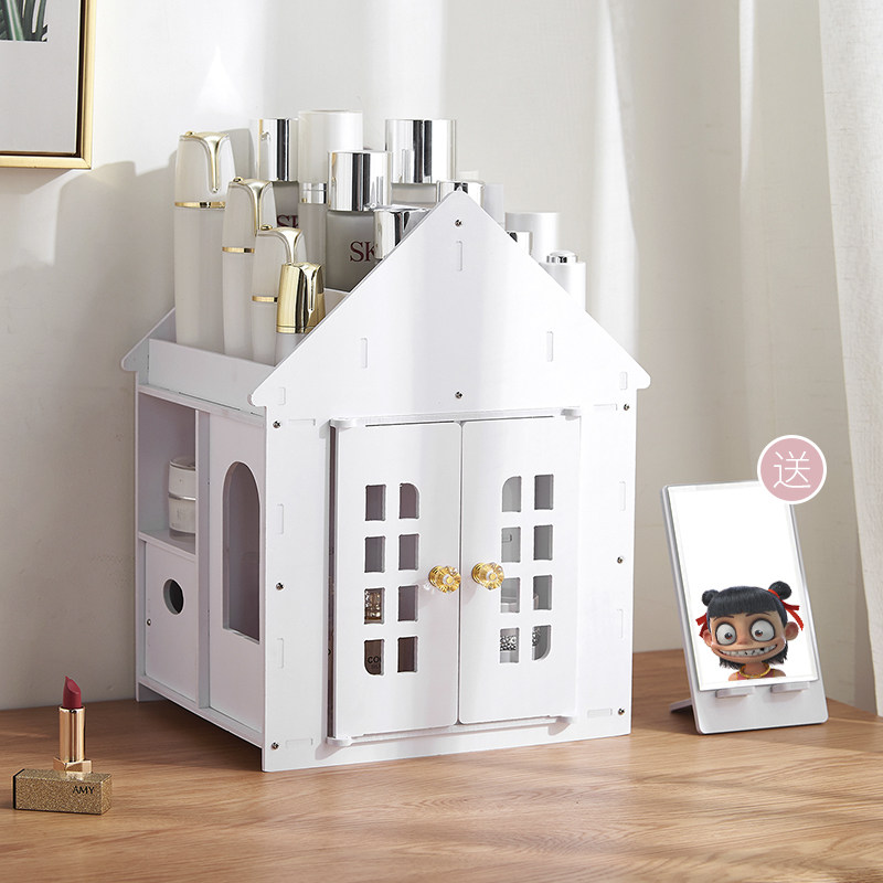 Net Red Cosmetics Containing Box Shake Sound Same dorm room Home Desktop Large capacity Makeup Desk Skin Care Products Shelf