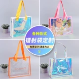 Льняная сумка из ПВХ, делается под заказ, с печатью вашего логотипа, подарок на день рождения