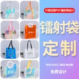 Льняная сумка из ПВХ, делается под заказ, с печатью вашего логотипа, подарок на день рождения