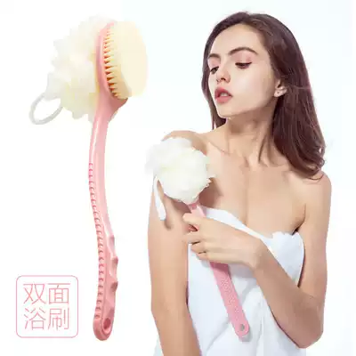 Soft hair long handle rub back brush Bath flower rub back back tool long handle bath brush bath brush back brush lazy supplies