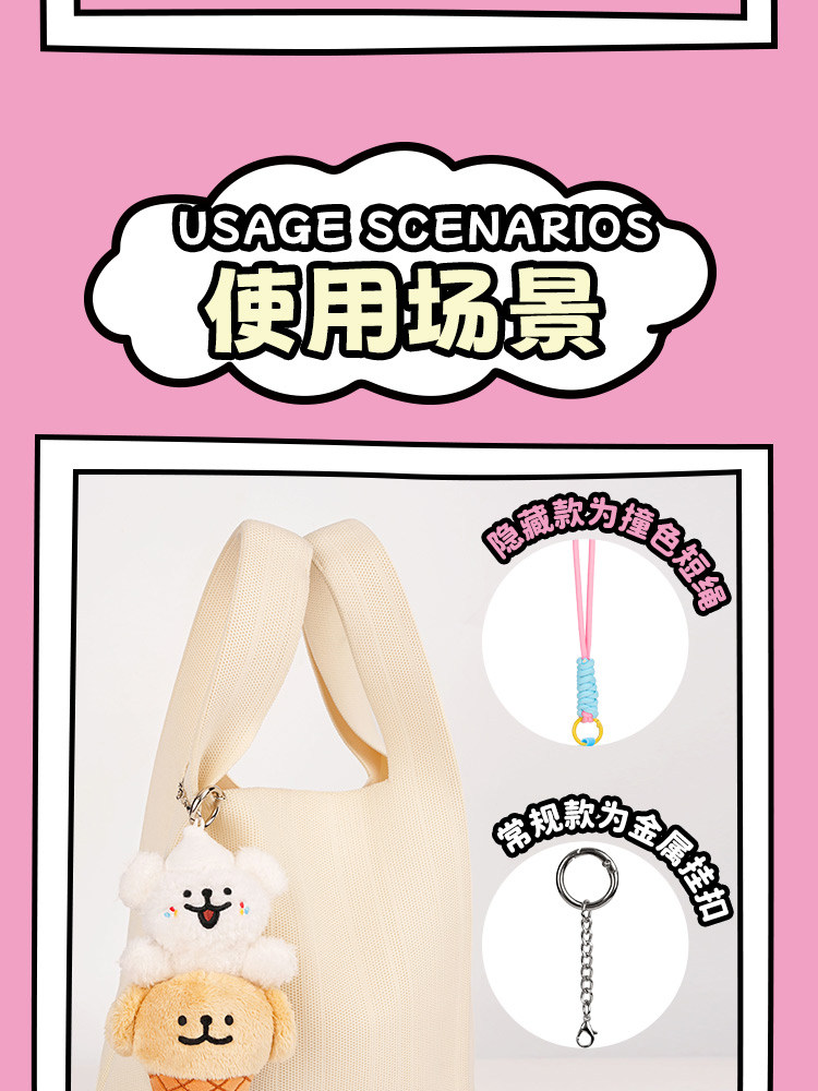 KKV正版线 线条小狗快乐GOGO盲盒可爱毛绒挂件饰潮玩偶公仔模型摆件详情19