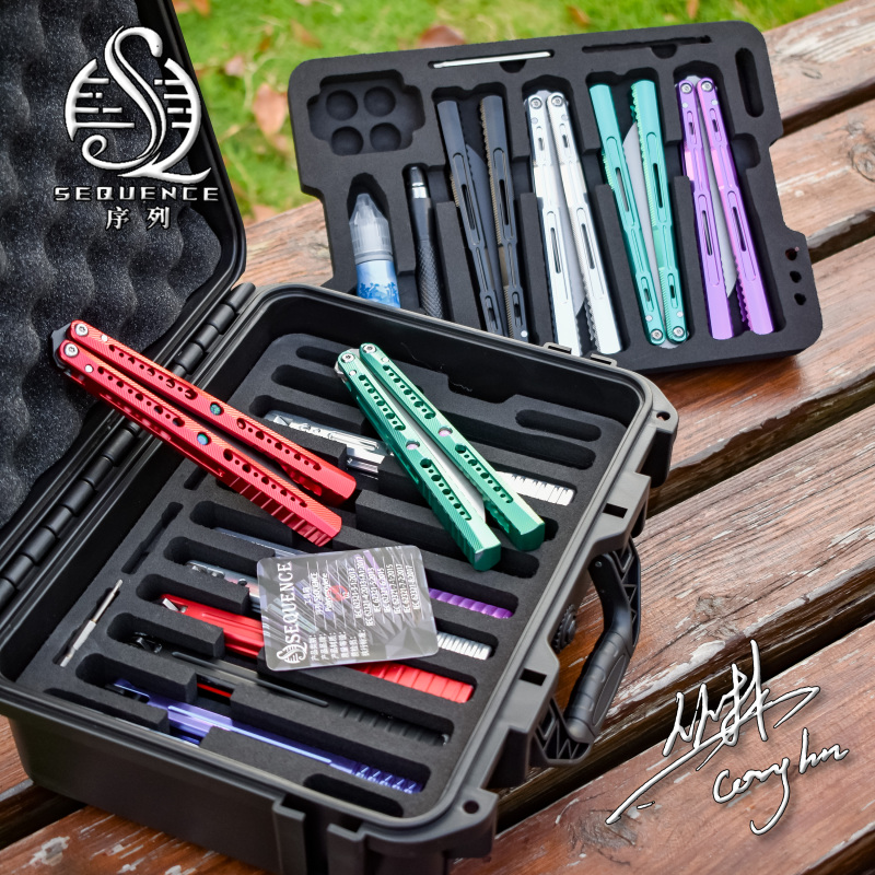 Sequence Hard-Shell Tool Box Butterfly Knife Case Portable Storage Box Anti-Fall and Pressure-Resistant Multi-Functional Tool Storage Box Sequence Hard-Shell Tool Box Butterfly Knife Case Portable Storage Box Anti-Fall and Pressure-Resistant Multi-Functional Tool Storage Box