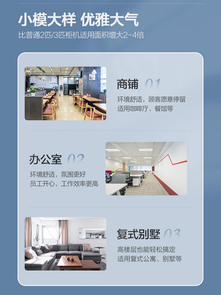 Oaks Large 5-Horsepower Vertical Air Conditioner with Variable Frequency Heating and Cooling, Level 2 Energy Efficiency, Cabinet-Type Commercial 380V Cabinet Unit Flagship Store