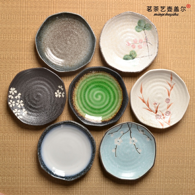 Dining Front Disc Bone Disc small dish Daily Dish Snack Dish snacks and wineware Dishes Creative Disc Personality ceramic Disserts