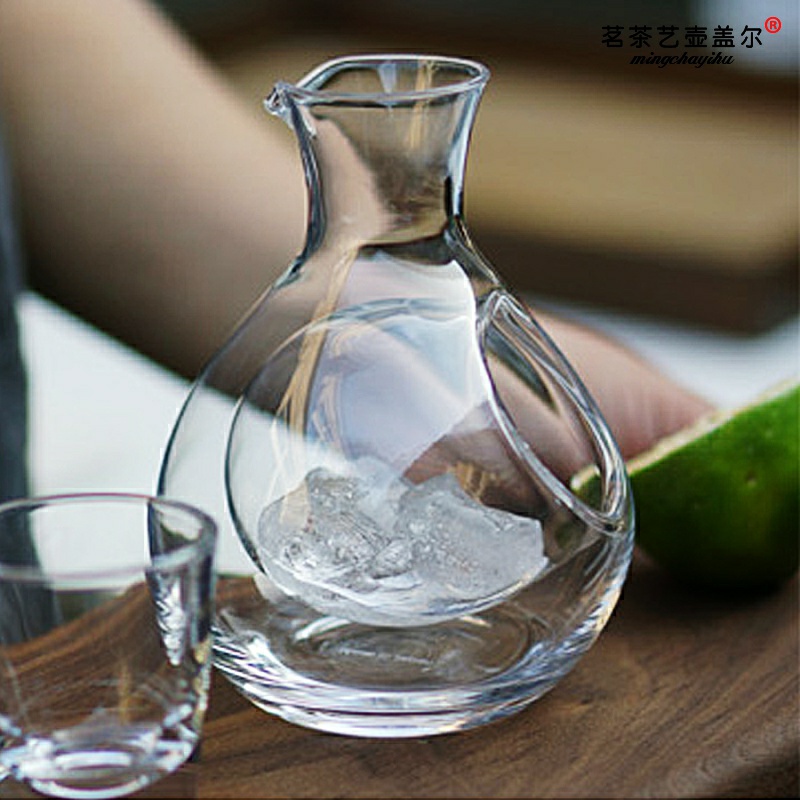 Ice Decanter Wine Decanter Home Wine Jug Foreign Wine Distributor Crystal Glass Clear Wine Bottle Day Style Cuisine Pot Hamster Ice House