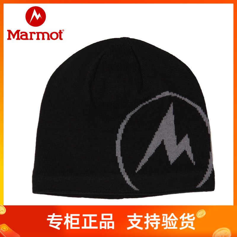 marmot groundhog outdoor leisure men and women with the same cold and warm wool hat couple knitted hat