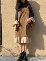 Spring and autumn first love can be salt can be sweet dress Light ripe culture quality Foreign style Ishihara Satomi long sleeve dress