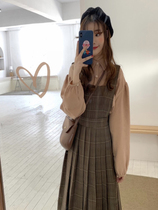 Spring and autumn season little man can be sweet and salt gentle tie wear light cooked wind strap two-piece suit dress Children winter