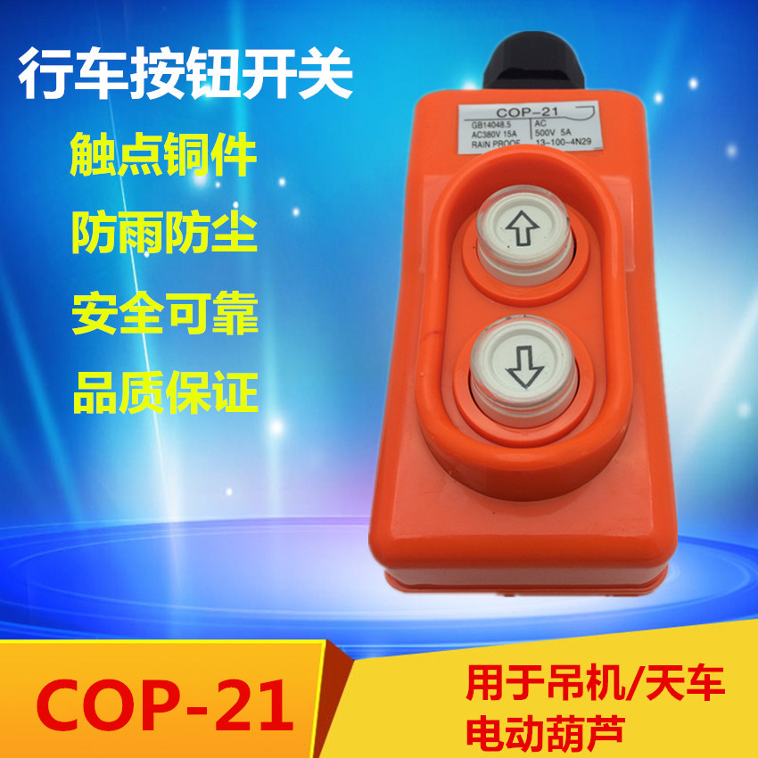 COP-21P crane direct control switch 380V voltage up and down button directly controls the electric hoist CLD-621