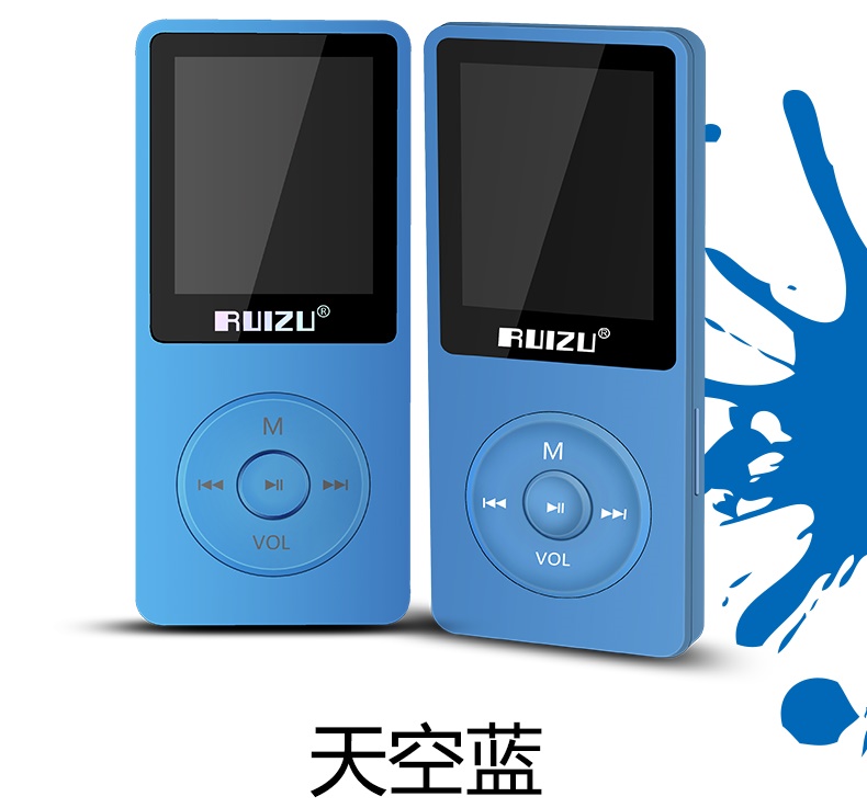 máy nghe nhạc fiio m5 [Một năm mới] Sharp X02 thể thao Trình phát nhạc MP3 MP4 Walkman với bút ghi thẻ màn hình