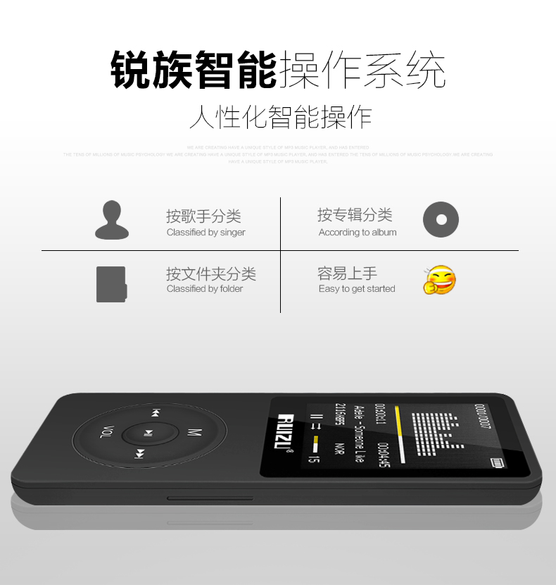 máy nghe nhạc fiio m5 [Một năm mới] Sharp X02 thể thao Trình phát nhạc MP3 MP4 Walkman với bút ghi thẻ màn hình