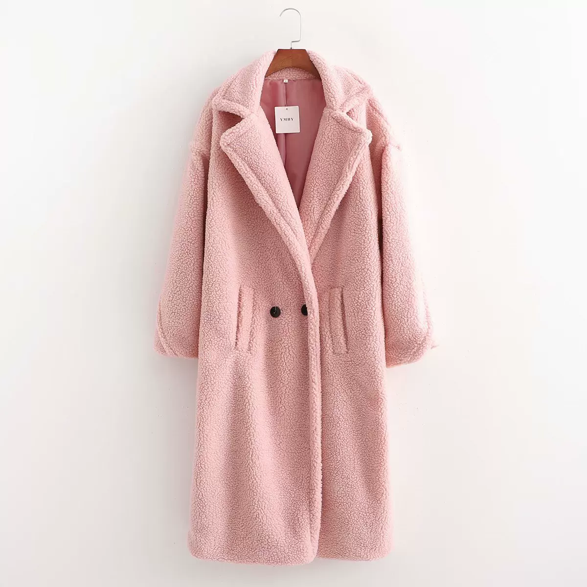 [毛呢大衣羊羔泰迪绒风衣外套女 пальто жен coat women]