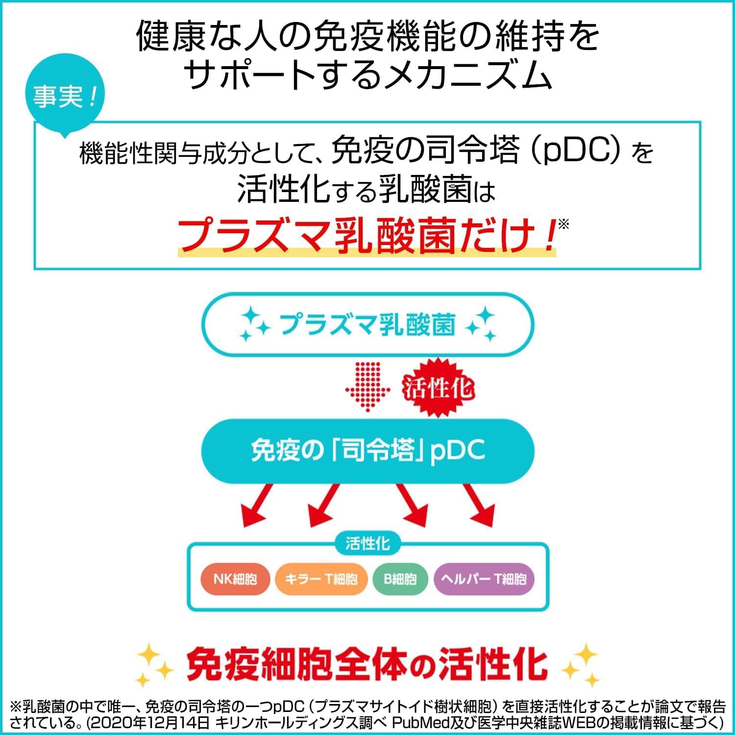 【日本直邮】KIRIN 麒麟 i MUSE 免疫支持 Plasma乳酸菌营养片 30日份 250mg×120粒