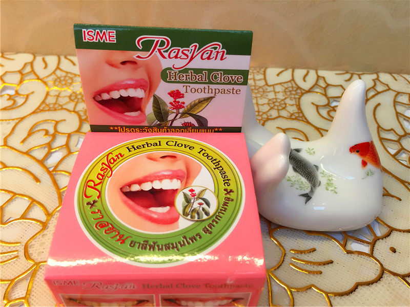 Original Imported Thai Powder Toothpaste RasYan Net white tooth powder Tooth Inflammation of Gingival Gingival Bleeding Fresh Breath
