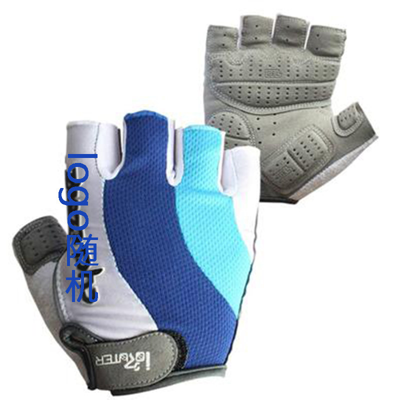 Outdoor comfortable bicycle summer short finger refers to the spring and autumn all silicone wear and shock absorption semifinger glove equipment