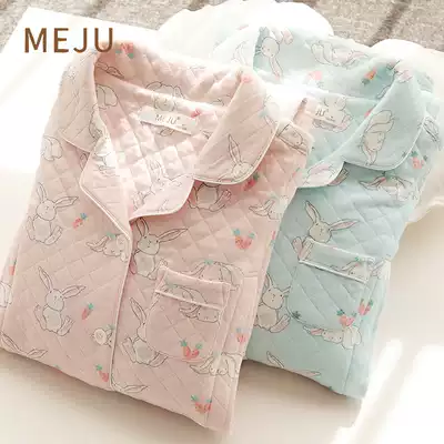 Yuezi clothing winter postpartum 11 months 12 pregnant women pajamas autumn winter lactation period breastfeeding autumn home clothing