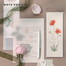 Letter lovers Narrow envelope letter paper set Her garden folding elegant soft paper Elegant plants