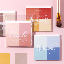 NOTE FOR COLORISM STICKY NOTE PAPER NET RED MAKEUP COLOR MATCHING GUESTBOOK HAND ACCOUNT MATERIAL TEARABLE STICKY NOTE
