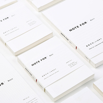 NOTE FOR hand book inner core A5A6 blank checkered notebook simple hand book student hobo inner page